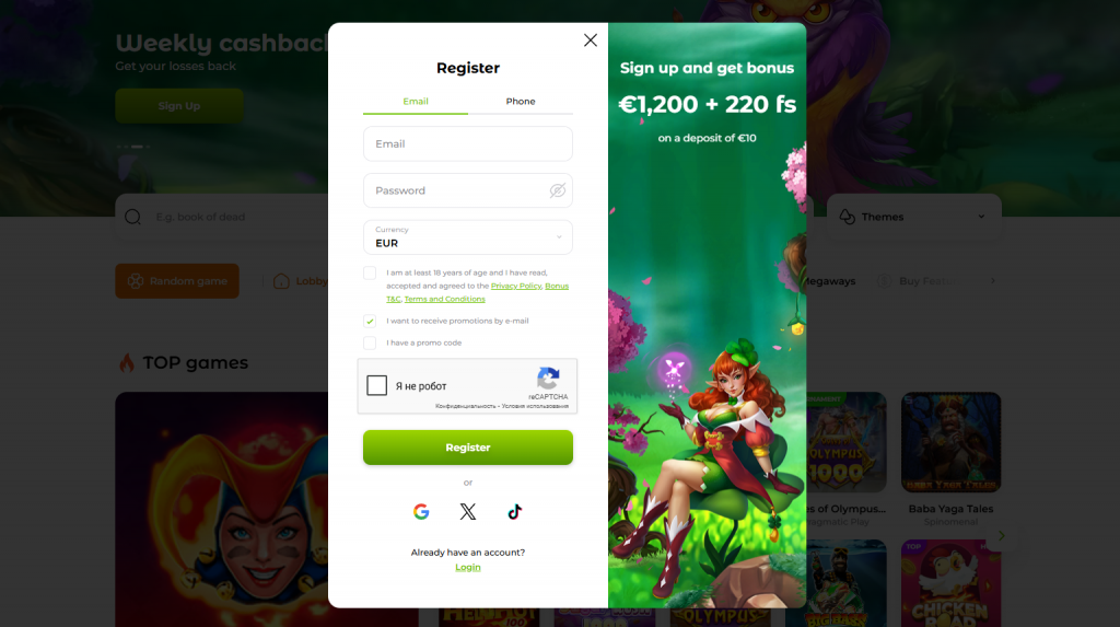 Verde casino registrazione